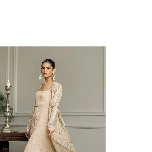 ORGANZA EMBROIDERED JACKET WITH MAXI - Picture 2 of 3